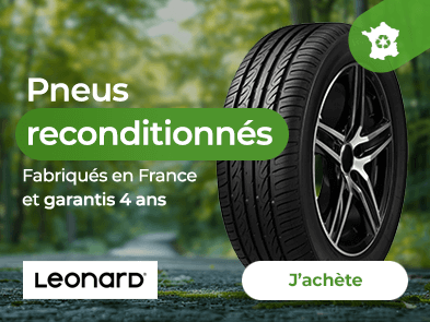 Pneus Leonard reconditionnés, fabriqués en France et garantis 4 ans