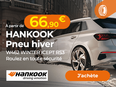 Hankook pneu hiver : W462 Winter Icept RS3 à partir de 66,90€