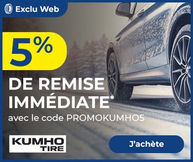 Exclu Web : 5% de remise immédiate* avec le code PROMOKUMHO5